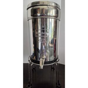 Travel Berkey 18" 1.5 Gallon Water Filtration System With Stand *No Filters Incl